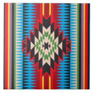 Navajo Design -2 Keramiken Tile Fliese