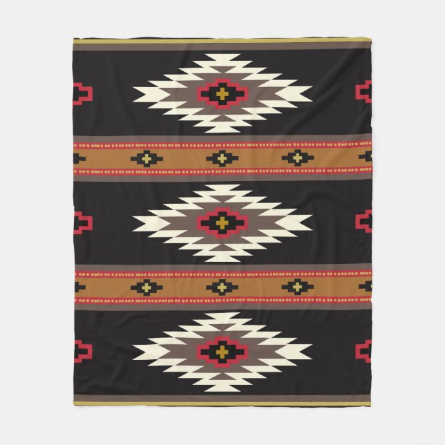 Navajo Design 7 Bandana Fleecedecke (Vorderseite)