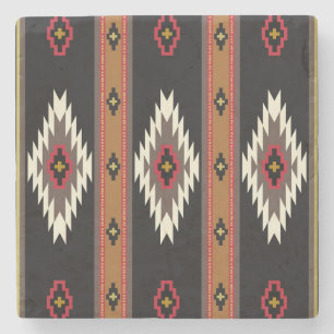 Navajo Design 7 Bandana Steinuntersetzer