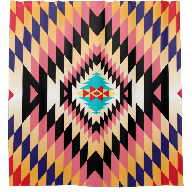 Navajo Design-7 Duschvorhang (Vorderseite)