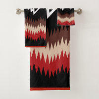 Navajo Design 9 Badetücher Set