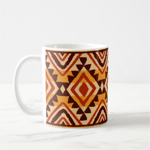 Navajo-Ethnische Ornamente: Nahtlos vintage Kaffeetasse