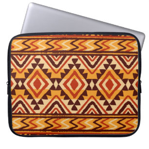 Navajo-Ethnische Ornamente: Nahtlos vintage Laptopschutzhülle