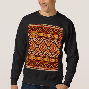 Navajo-Ethnische Ornamente: Nahtlos vintage Sweatshirt