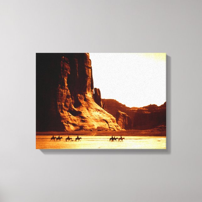 Navajo Fahrer in Canyon de Chelly 1904 von Edward  Leinwanddruck (Vorderseite)