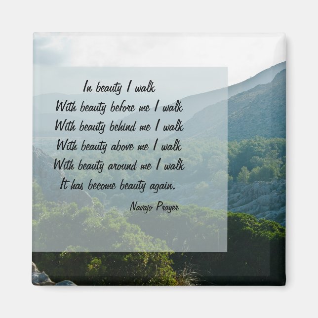 Navajo Gebet Spaziergang durch Beauty Magnet (Vorne)