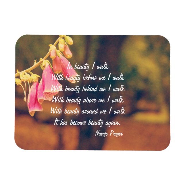 Navajo Gebet Spaziergang durch Beauty Magnet (Horizontal)