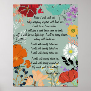 Navajo Gebet Spaziergang in Beauty Poster