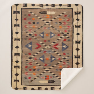 NAVAJO HORSE SADDLE BLANKET PRINT FROM 1900 SHERPADECKE
