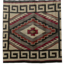 NAVAJO INDIAN ANTIQUE DESIGN DUSCHVORHANG