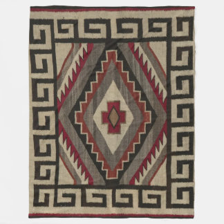 NAVAJO INDIAN ANTIQUE TAPESTRY FLEECEDECKE