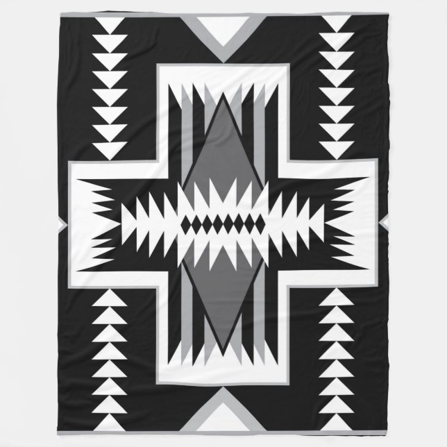 Navajo Indian Design Fleece Blanket (Vorderseite)
