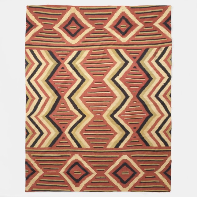 NAVAJO INDIAN HORSE SADDLE HISTORIC ANTIQUE FLEECEDECKE (Vorderseite)