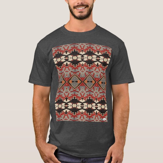 Navajo Indian Inspiriert Design T - Shirt HAMbWG (Vorderseite)