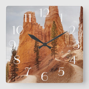 Navajo Loop Trail, Bryce Canyon Quadratische Wanduhr