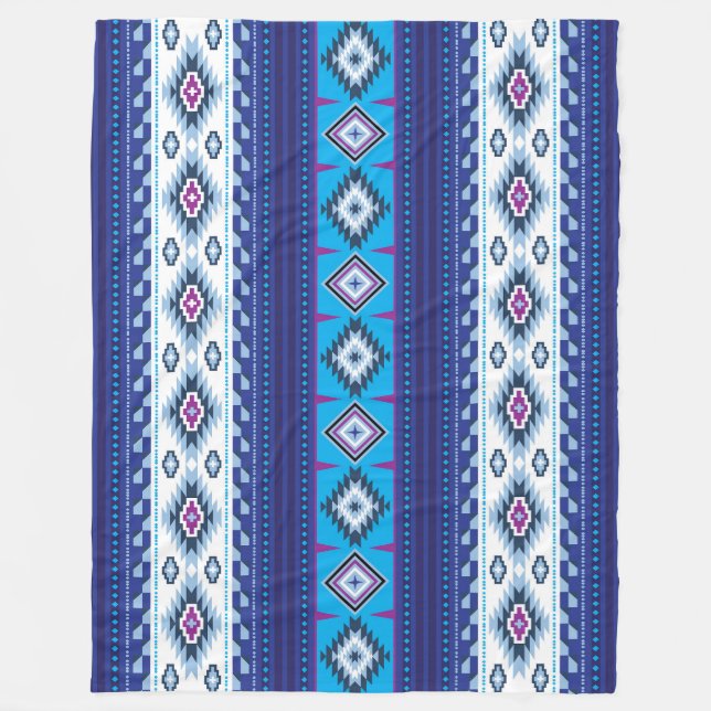 Navajo Muster Design-11 Blanket Fleecedecke (Vorderseite)