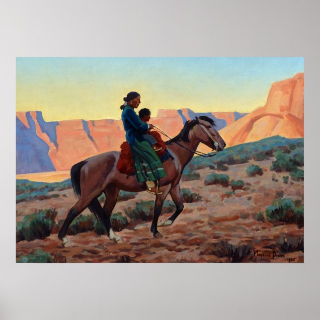 Navajo Mutter von Maynard Dixon Poster (Vorne)