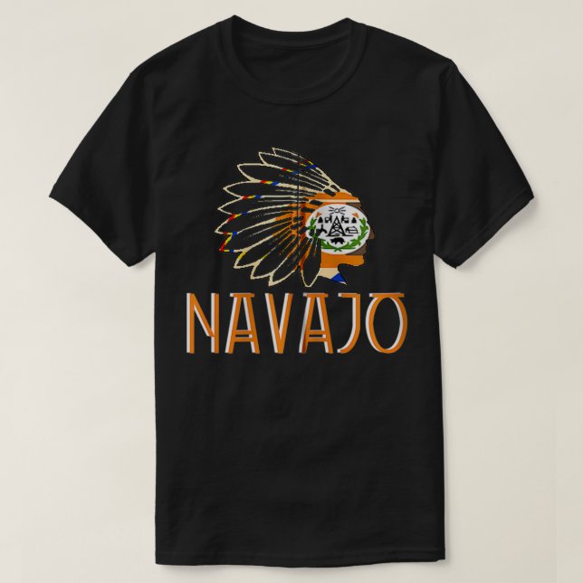 NAVAJO NATION FLAG Indigener Indigener Amerikaner  T-Shirt (Design vorne)