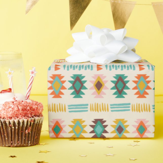 Navajo Native American Pattern Geschenkpapier (Geburtstagsparty)