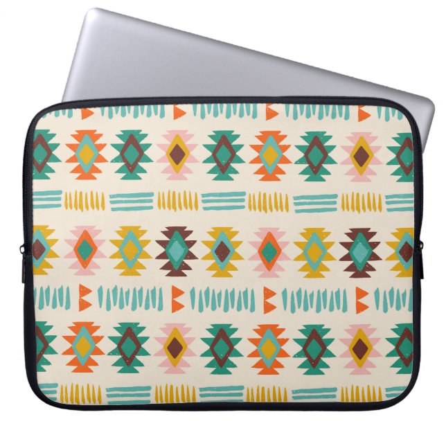 Navajo Native American Pattern Laptopschutzhülle (Vorderseite)