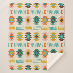Navajo Native American Pattern Sherpadecke