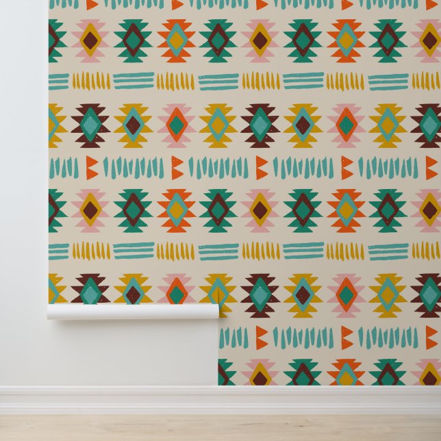 Navajo Native American Pattern Tapete (Anwendung)