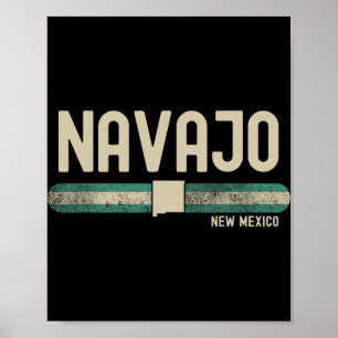 Navajo Nm New Mexico Reise &amp; 80er Stil Poster