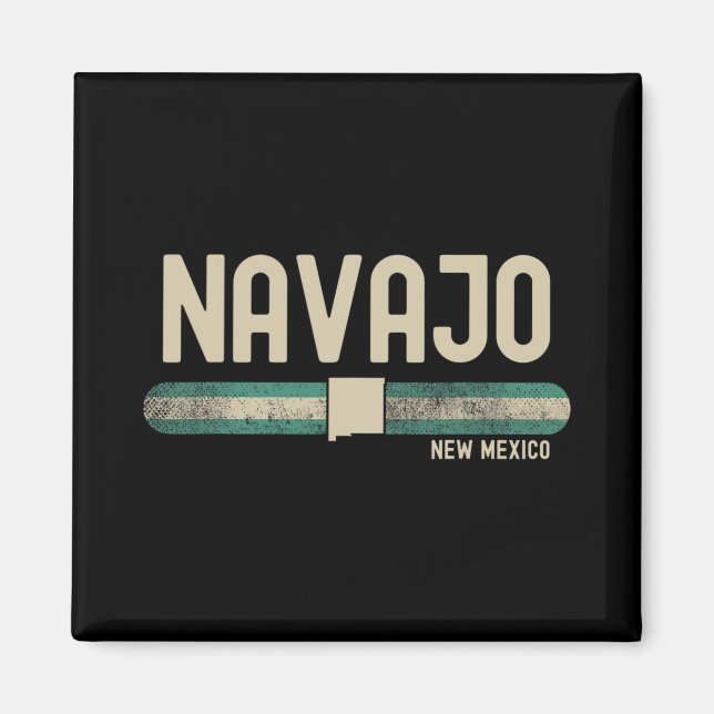 Navajo Nm New Mexico Travel &amp; 80s Style  Magnet (Vorne)
