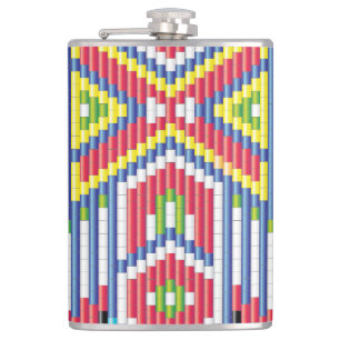 Navajo-Perlen-Design Flachmann