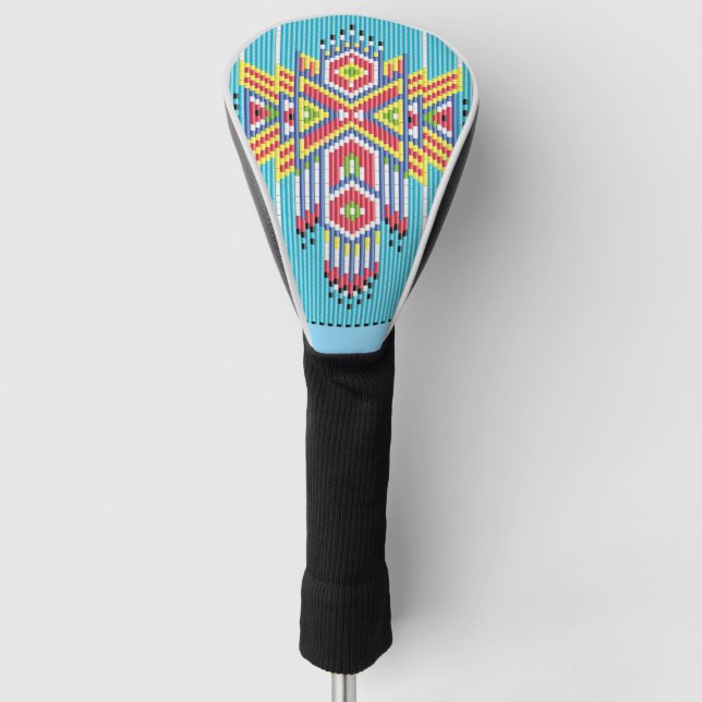 Navajo-Perlenmuster Golf Headcover (Vorderseite)