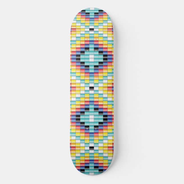 Navajo-Perlenmuster Skateboard (Vorderseite)