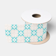Navajo-Quadrate-Muster Aqua-Beige