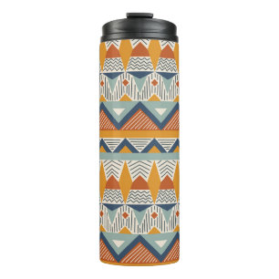 Navajo Style Nahtloses Muster Thermosbecher