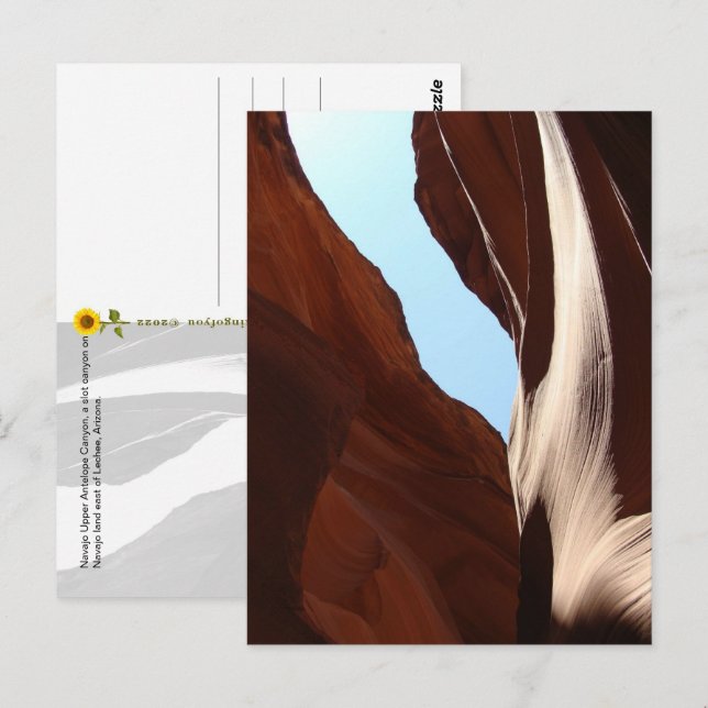 Navajo Upper Antelope Canyon (4) - Postkarte (Vorne/Hinten)