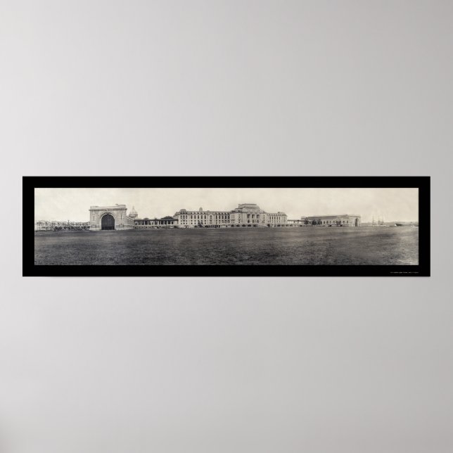 Naval Academy Gebäude Foto 1909 Poster (Vorne)