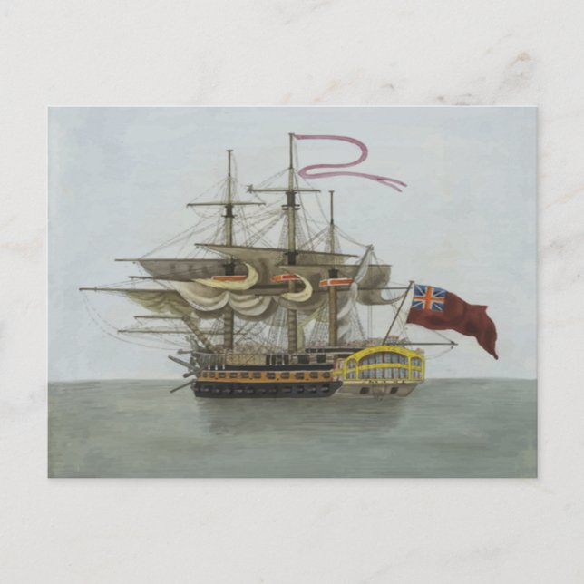 Naval Battleship Postkarte (Vorderseite)