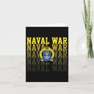 Naval War College Retro Vintage Sport Für Männer F Karte