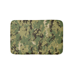 Naval Woodland Camouflage Badematte