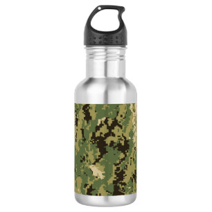 Naval Woodland Camouflage Edelstahlflasche