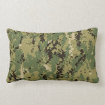 Naval Woodland Camouflage Lendenkissen<br><div class="desc">Naval Woodland Camouflage</div>