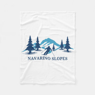 Navarino Hänge Wisconsin Skigebiet Skifahren Skifa Fleecedecke