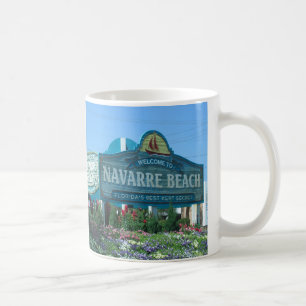 Navarra Beach Florida Begrüßungszeichen Kaffeetasse