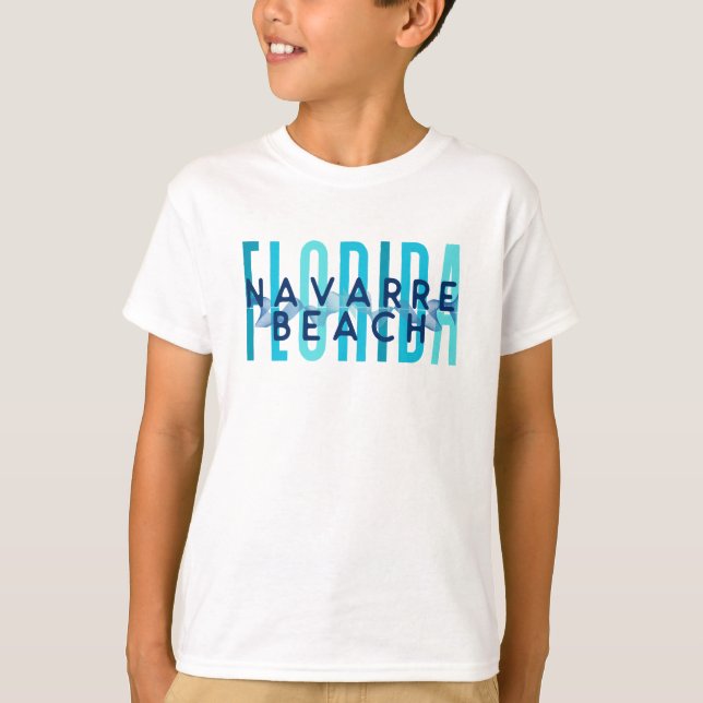 Navarra Beach Florida (Ocean Waves) T-Shirt (Vorderseite)