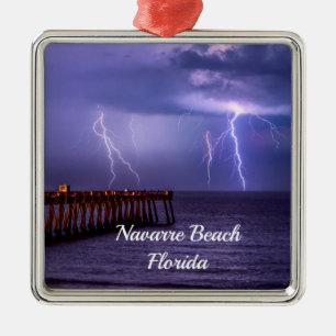 Navarra Florida Blitze Storm Premium Ornament Aus Metall