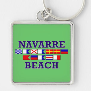 Navarra-Strand-Quadrat-Schlüsselanhänger Schlüsselanhänger