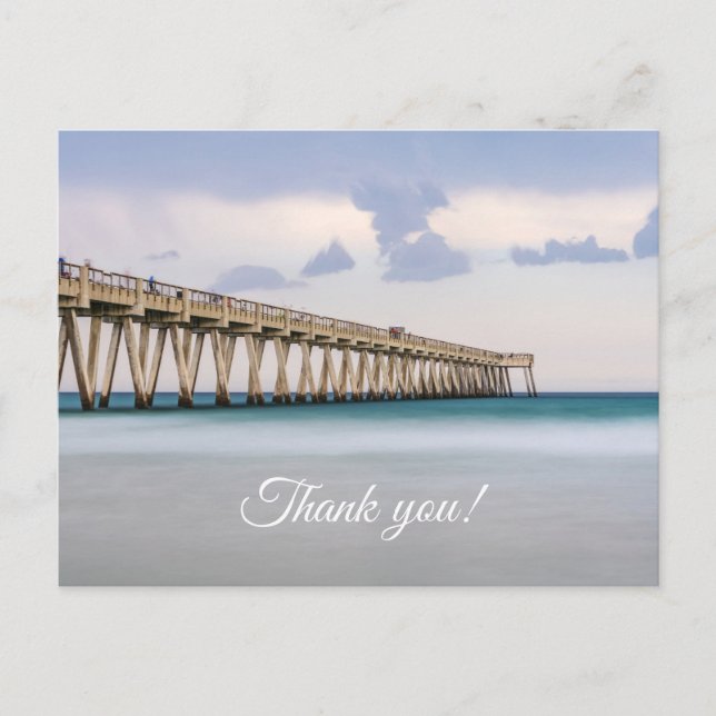 Navarre Beach Fishing Pier Danke Postcard Postkarte (Vorderseite)