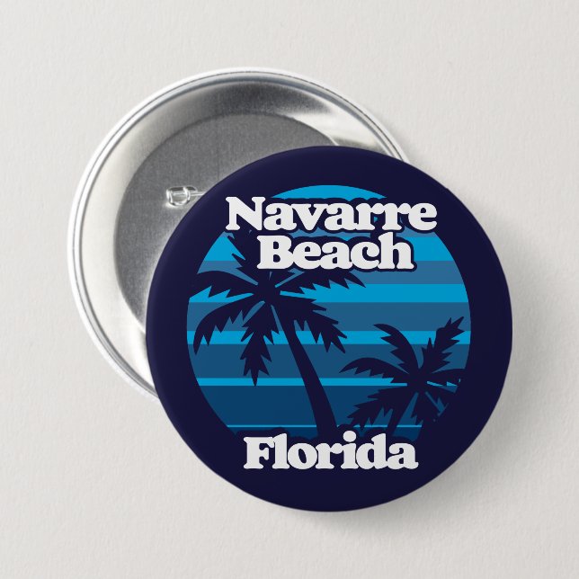 Navarre Beach Florida Button (Vorne & Hinten)