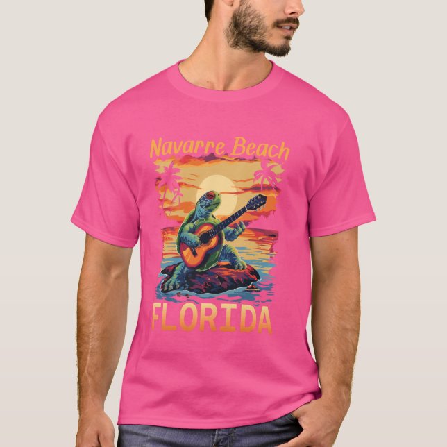 Navarre Beach Florida Ferienhaus Turtle Lover Somm T-Shirt (Vorderseite)