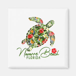 Navarre Beach Florida Meeresschildkröte Tropischer Magnet