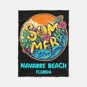 Navarre Beach Florida Sommerurlaub Souvenir Hol Fleecedecke